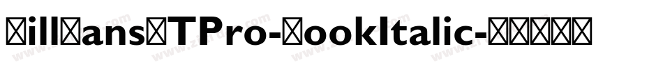 GillSansMTPro-BookItalic字体转换
