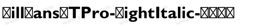 GillSansMTPro-LightItalic字体转换