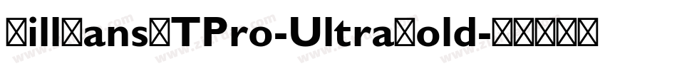 GillSansMTPro-UltraBold字体转换