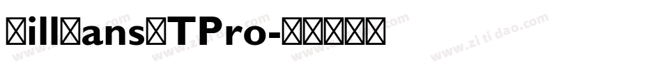 GillSansMTPro字体转换