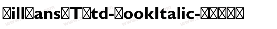 GillSansMTStd-BookItalic字体转换