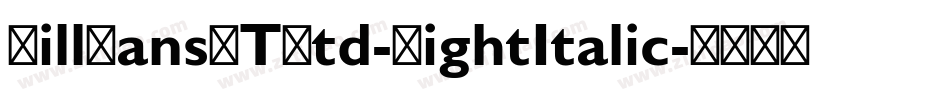 GillSansMTStd-LightItalic字体转换