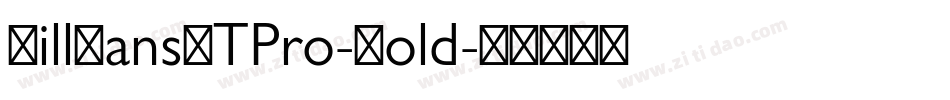 GillSansMTPro-Bold字体转换