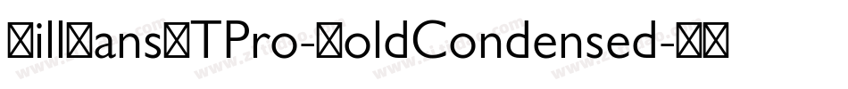 GillSansMTPro-BoldCondensed字体转换