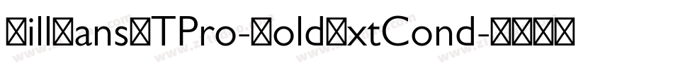GillSansMTPro-BoldExtCond字体转换