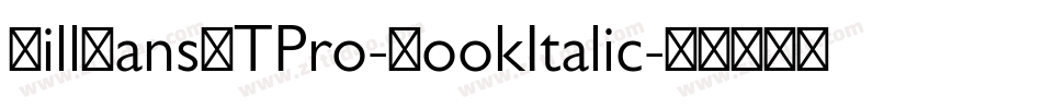GillSansMTPro-BookItalic字体转换