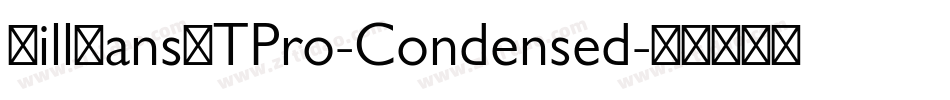 GillSansMTPro-Condensed字体转换