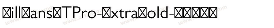 GillSansMTPro-ExtraBold字体转换