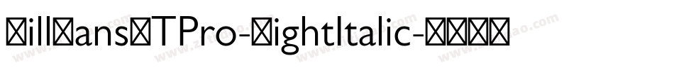 GillSansMTPro-LightItalic字体转换
