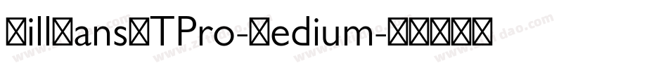 GillSansMTPro-Medium字体转换