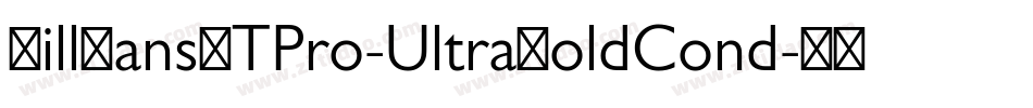 GillSansMTPro-UltraBoldCond字体转换