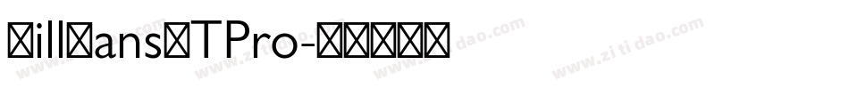 GillSansMTPro字体转换