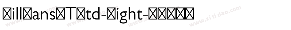 GillSansMTStd-Light字体转换