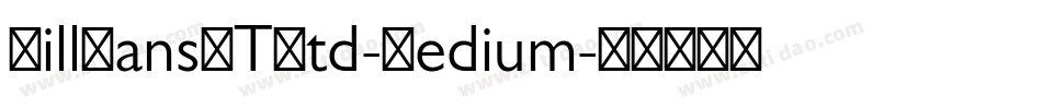 GillSansMTStd-Medium字体转换