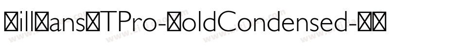GillSansMTPro-BoldCondensed字体转换