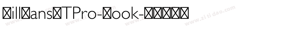 GillSansMTPro-Book字体转换