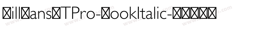 GillSansMTPro-BookItalic字体转换