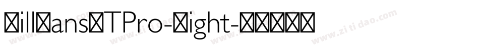 GillSansMTPro-Light字体转换