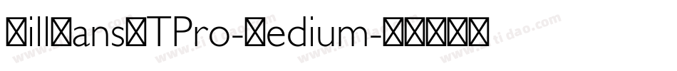 GillSansMTPro-Medium字体转换