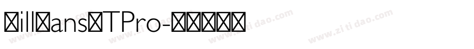 GillSansMTPro字体转换