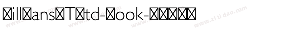 GillSansMTStd-Book字体转换