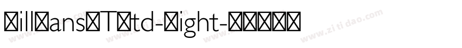 GillSansMTStd-Light字体转换