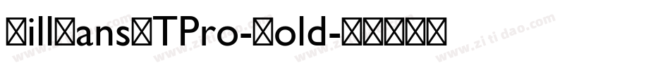 GillSansMTPro-Bold字体转换
