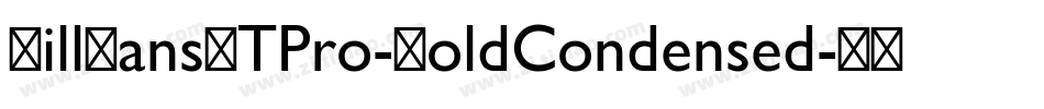GillSansMTPro-BoldCondensed字体转换