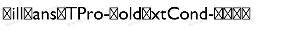 GillSansMTPro-BoldExtCond字体转换