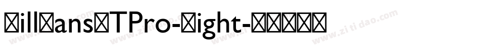 GillSansMTPro-Light字体转换