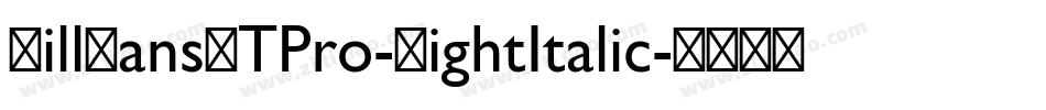 GillSansMTPro-LightItalic字体转换