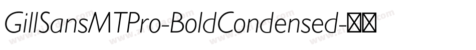 GillSansMTPro-BoldCondensed字体转换