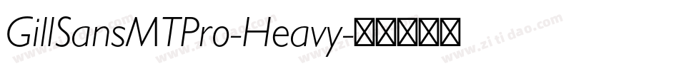 GillSansMTPro-Heavy字体转换