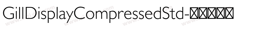 GillDisplayCompressedStd字体转换