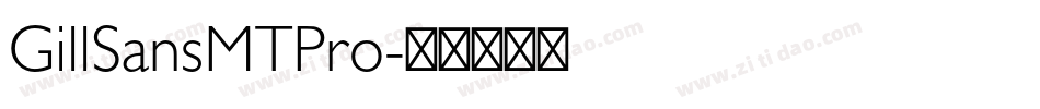 GillSansMTPro字体转换