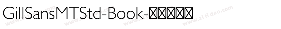 GillSansMTStd-Book字体转换