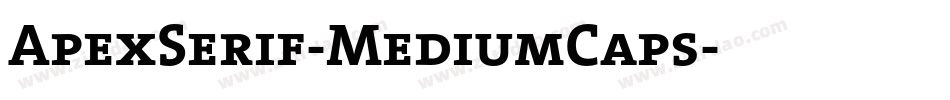 ApexSerif-MediumCaps字体转换