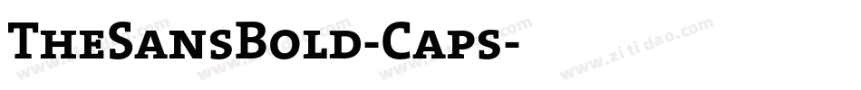 TheSansBold-Caps字体转换