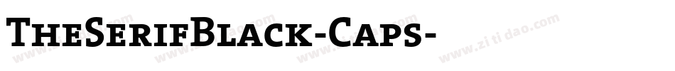 TheSerifBlack-Caps字体转换