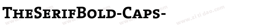 TheSerifBold-Caps字体转换