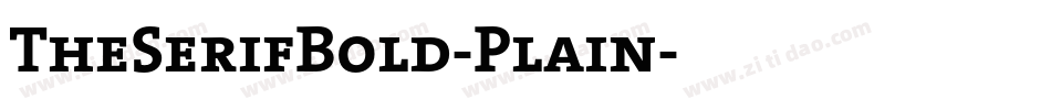 TheSerifBold-Plain字体转换