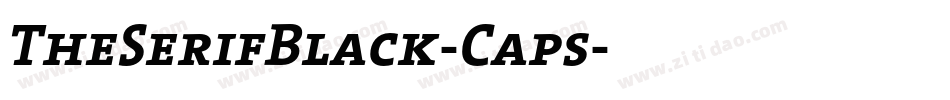 TheSerifBlack-Caps字体转换