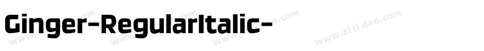 Ginger-RegularItalic字体转换