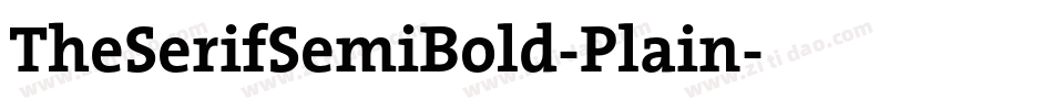 TheSerifSemiBold-Plain字体转换
