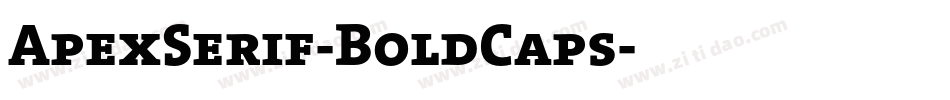 ApexSerif-BoldCaps字体转换