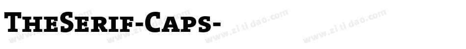 TheSerif-Caps字体转换