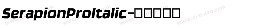 SerapionProItalic字体转换