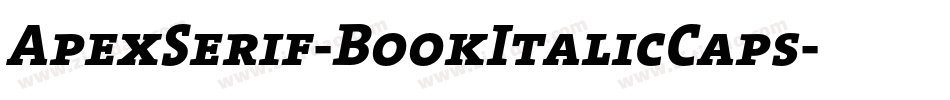 ApexSerif-BookItalicCaps字体转换