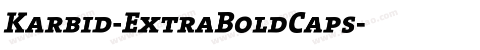 Karbid-ExtraBoldCaps字体转换