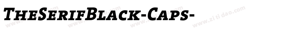 TheSerifBlack-Caps字体转换